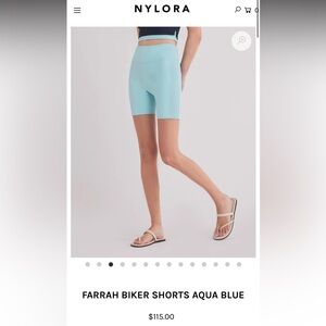 Nylora Farrah Biker Shorts - Blue